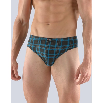 Gina 70055P pánské slipy s úzkým bokem černá petrolejová