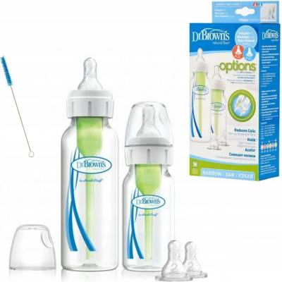 Dr Brown's Sada antikolikových lahví a dudlíků Options+ 120 ml a 250 ml