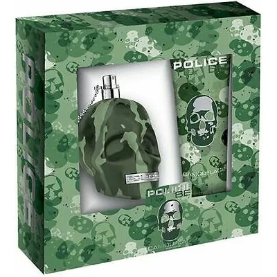 Police To Be Camouflage Подаръчен комплект, Тоалетна вода 40ml + Шампоан na celé telo 100ml, мъже