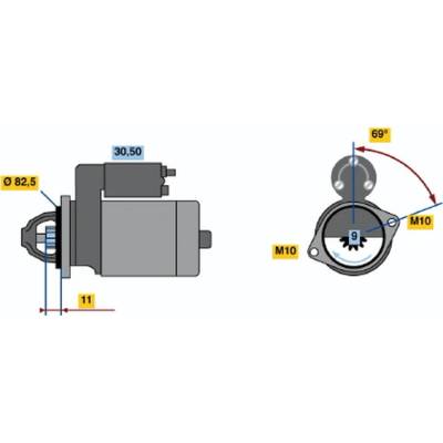 BOSCH STARTER 0 001 108 123