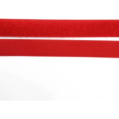 Pro Háčkování Suchý zip, 20 mm, komplet červená