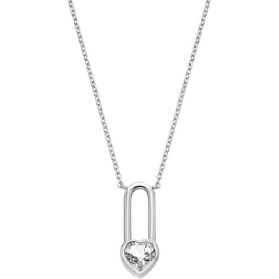 Hot Diamonds Strieborný náhrdelník s diamantom a topazom DN233