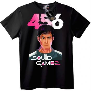 NOONEBRAND Тениска Squid Game 2 456 - 2XL, White
