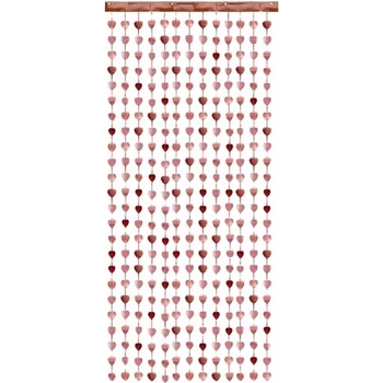 Image 1 of PartyDeco Парти завеса - Сърца розово злато