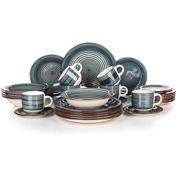 Banquet jídelní sada Spiral Blue 30 dílná