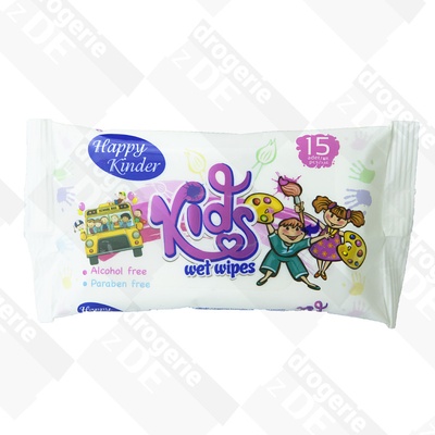 Happy Kinder vlhčené ubrousky 15 ks
