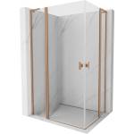 Mexen Mist L Duo шарнирна душ кабина 115 x 90 см, прозрачна, полиран месинг - 8A4L-115-090-65-00 (8A4L-115-090-65-00)