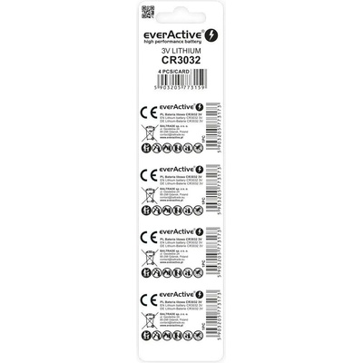 everActive Литиева батерия мини everActive CR3032 - блистер 4 бр (CR30324BL)