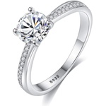 Silenti Jewelry Сребърен пръстен "Маниер" - 10 - 62 мм (19.7мм диам. )