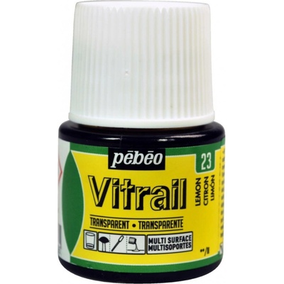 Pébéo Nevypalovací barva na sklo Vitrail 45 ml 23 Lemon