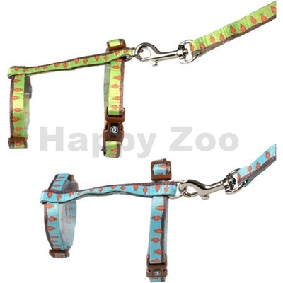 Duvo+ Nylonový postroj s vodítkem pro králíky 1,8x120 cm