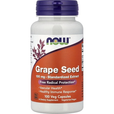 Now Foods Standardizovaný extrakt z hroznových semínek 100 mg 100 rostlinných kapslí