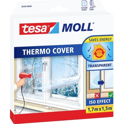 tesa THERMO COVER 05430-00000-01 izolačná fólia na okná tesaMOLL® priehľadná (d x š) 1.7 m x 1.5 m 1 ks; 05430-00000-01