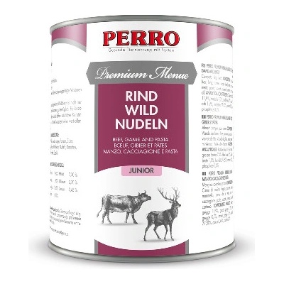 Perro Premium Menue Junior Hovädzie divina & Rezance 820 g