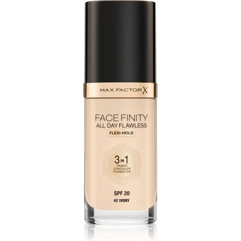 MAX Factor Facefinity All Day Flawless дълготраен фон дьо тен SPF 20 цвят 42 Ivory 30ml