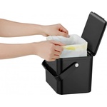 EKO-Europe EKO Кош за органични отпадъци DECO, 4 л. - цвят черен (EKO 601004 - Black)