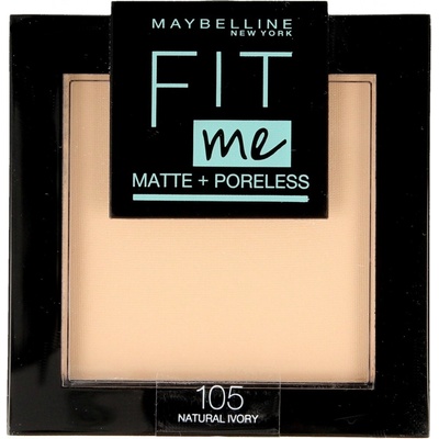 Maybelline Zmatňujúci púder Fit Me Matte and Poreless Powder 105 Natural Ivory 9 g