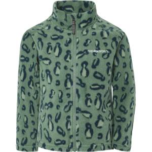 Didriksons Детско поларено яке Didriksons Kid's Monte Printed Full-Zip Fleece jacket - Penguino Green - размер 140 (703-7224-0317)