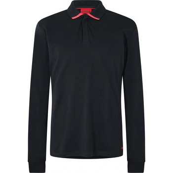 Hugo Мъжка блуза с яка Hugo Dalomo 10257070 01 Polo Shirt Mens - Black