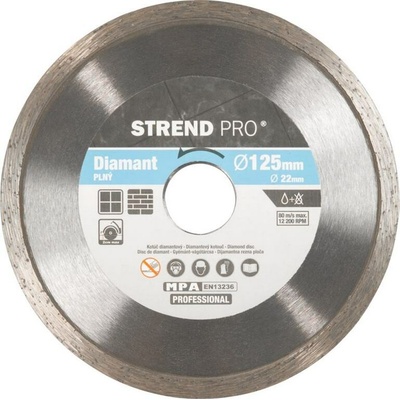 Strend Pro 521B Kotouč diamantový 125 mm, diamantový, plný ST223918
