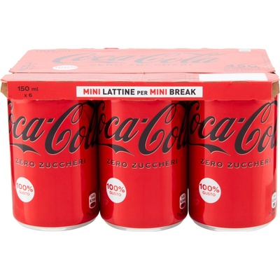 Coca Cola zero 6 x 150 ml