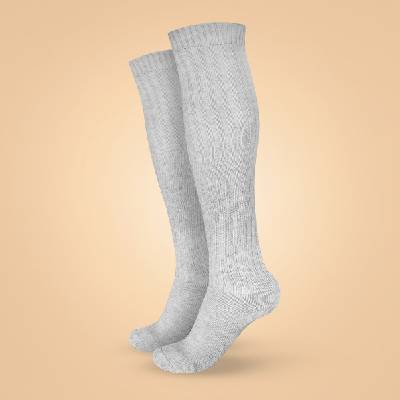 GymBeam BeastPink Дълги чорапи High Wool Socks Grey S