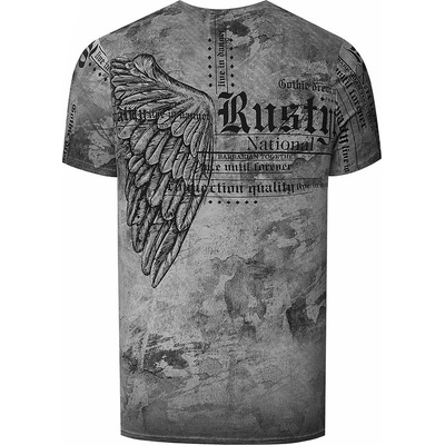 Rusty Neal tričko pánské 15266 regular fit grafitová