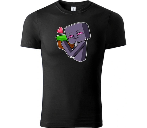 Minecraft Tričko Enderman černá