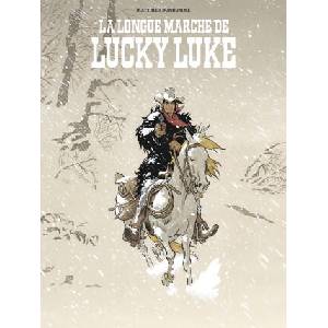 Un Hommage à Lucky Luke par - La longue marche de Lucky Luke | Bonhomme Matthieu (ISBN: 9782884715102)