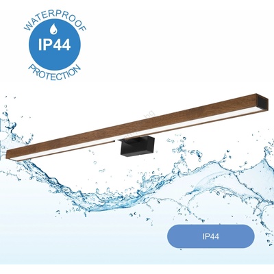 Brilagi-LED Лампа за огледало в баня WOODY MIRROR LED/15W/230V IP44 дъб/черен (BG15131)