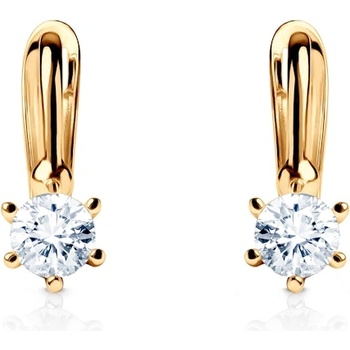 SAVICKI Обеци savicki: жълто злато, кубичен цирконий