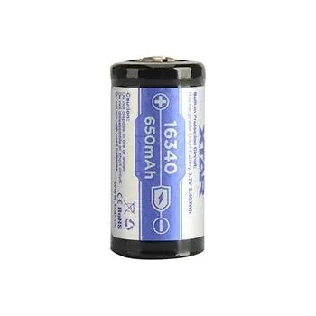NITECORE Акумулаторна батерия CR-123, LiIon, 3.7V, 16340, 650mAh, XTAR (6952918340249)