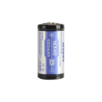 NITECORE Акумулаторна батерия CR-123, LiIon, 3.7V, 16340, 650mAh, XTAR (6952918340249)