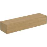 Ideal Standard Долен шкаф Ideal Standard Atelier Conca, светло дъбово покритие, 2 чекмеджета с плот 200 см (T4316Y6)