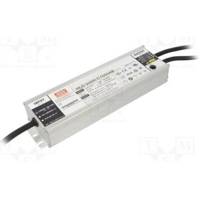 MEAN WELL HLG-240H-C1050AB Napájecí zdroj: spínaný; LED; 249,9W; 119÷238VDC; 525÷1050mA; IP65