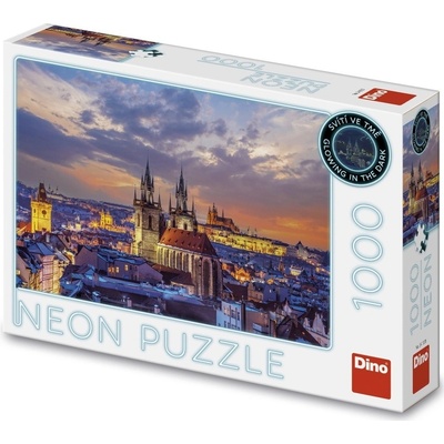Dino NEON Pohled na Hradčany 1000 dílků