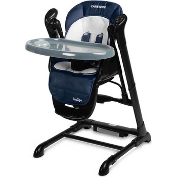 Caretero Столче За Хранене + Люлка шезлонг Indigo Black Navy Caretero (TERO-7652)