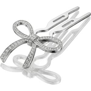Fiona Franchimon Nº1 Hairpin Steel Crystals By Swarovski Щипка за коса за жени 1 бр Нюанс White Gold