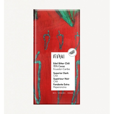 VIVANI hořká 70% s chilli 100 g