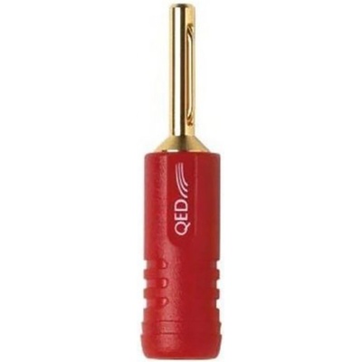 QED Накрайник QED Banana 4мм - червен (QE1870R)
