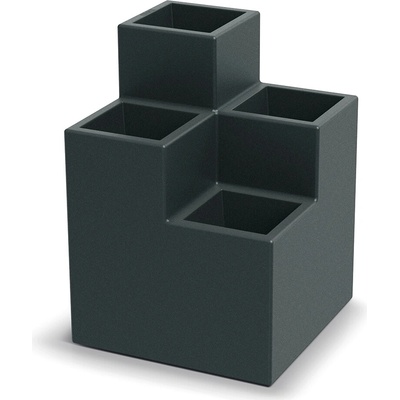 ETHICK Kvetináč CUBLA STEPA QUATRO tmavosivý 58cm
