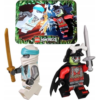 LEGO® 112402 FIGÚRKA NINJAGO ZANE VS BONE KING LEGUJÚCI KOVOVÝ BOX