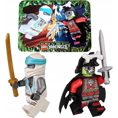 LEGO® 112402 FIGÚRKA NINJAGO ZANE VS BONE KING LEGUJÚCI KOVOVÝ BOX