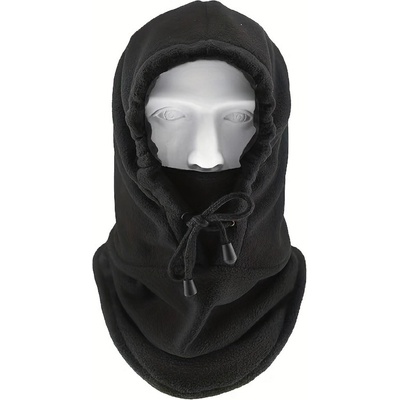 HARAHU Зимна поларена балаклава с качулка - черна kp36869 (36869)