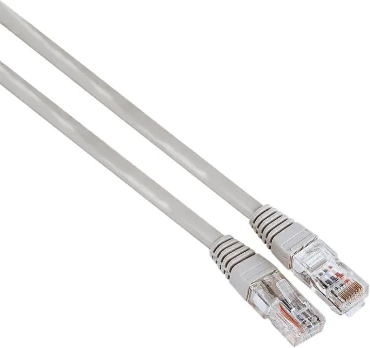 Hama Мрежов кабел HAMA, CAT 5e, UTP, RJ-45 - RJ-45, 3 m, Сив, булк опаковка