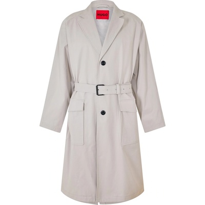 Hugo Men's Mars2421 Overcoat - Pastel Grey