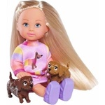 Simba Toys Doll 12cm evi akc on a walk with simba dogs