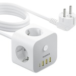 Baseus PowerCombo 7in1 Cube 3 Plug + 4 USB 1,5 m (E00066401213-00)