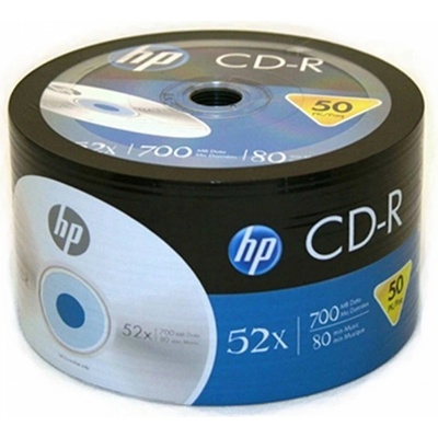 HP Оптичен носител CD-R media 700MB, HP, 52x, 50бр