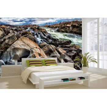 DIMEX ART s. r. o Самозалепваща се флизелинова фототапета парк грейт фолс 375 x 250 см